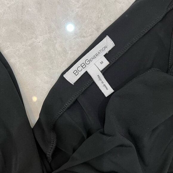 BCBG Black Mini Dress Size M - Picture 3 of 4